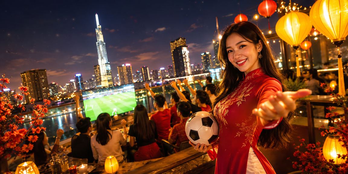 Đèn lồng lung linh tại TP. Hồ Chí Minh về đêm, gợi không khí lễ hội sôi động khi chờ jackpot nổ